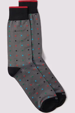 Duchamp Mens Mens Multi Spot Socks 2 Pack