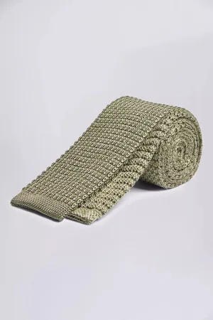 Moss Mens Knitted Silk Tie
