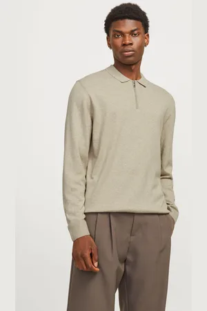 JACK & JONES Quarter Zip Knitted Polo Shirt XXL