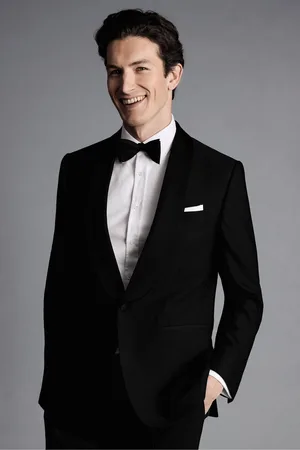 Charles Tyrwhitt Mens Slim Fit Shawl Lapel Dinner Suit: Jacket
