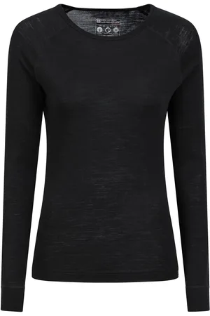 Mountain Warehouse Black Womens Merino II Thermal Top AU 6
