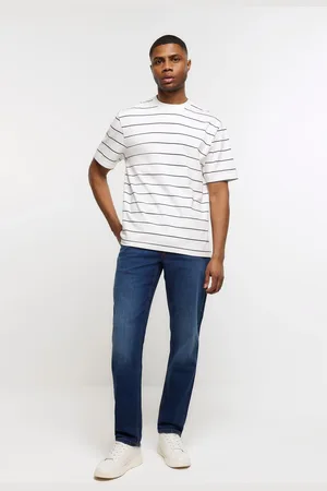 River Island Mens 100% Cotton Tapered Jeans
