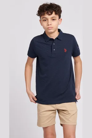 U.S. Polo Assn. Boys U. S. Polo Assn. Boys Check Texture Polo Shirt