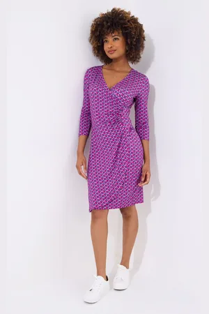 Joe Browns Geometric Rouched Jersey Dress AU 10