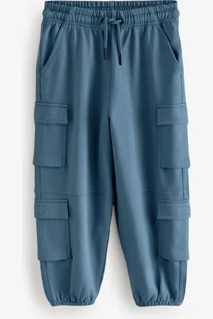 Next Boys 100% Cotton Parachute Style Jersey Joggers (3-16yrs)