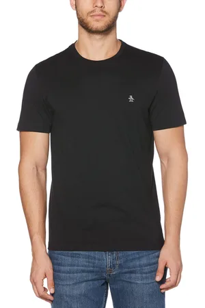 Original Penguin Mens Pin Point 100% Cotton Logo T-Shirt