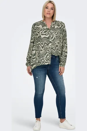 ONLY Womens Printed Button Through Blouse