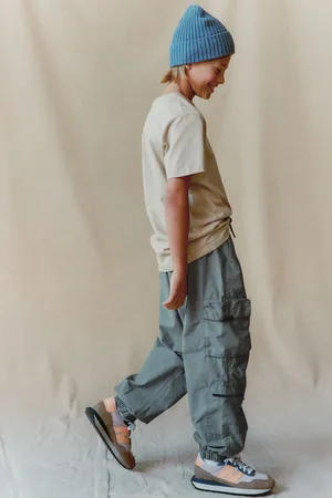 Next Boys Petrol Lined Parachute Cargo Trousers (3-16yrs)