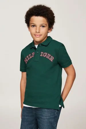 Tommy Hilfiger Boys Regular Fit Monotype Short Sleeved 100% Cotton Polo Shirt