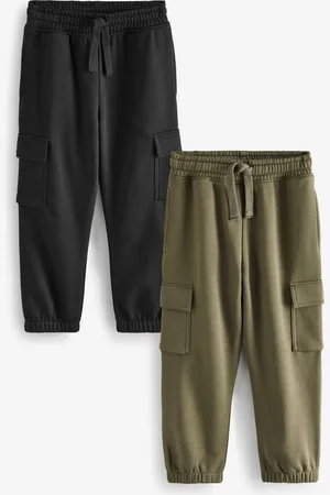 Next Boys /Khaki Green Cargo Joggers 2 Pack (3-16yrs)