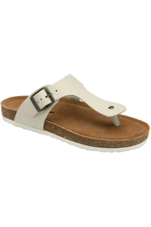 Dunlop White Toe Post Ladies Sandals AU 5 (EU 36)