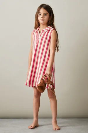 Reiss Girls Felicia 4-9 yrs Towelling Open Collar Dress