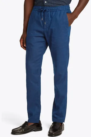 Tommy Hilfiger Blue Harlem Linen Trousers W32 L34