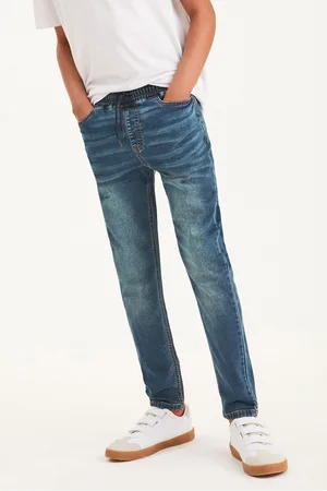 Next Boys Mid Vintage Skinny Fit Stretch Elasticated Waist Jeans (3-16yrs)