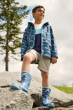 Hatley Blue Shark Tank Microfiber Field Jacket 5 Years (110cm)