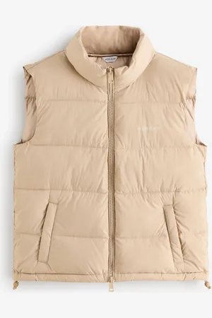 Guess Beige Puffer Gilet M
