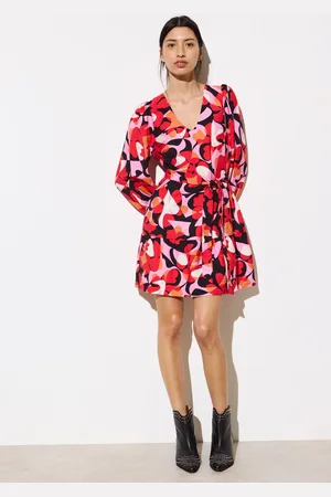 Oliver Bonas Abstract Floral Mini Dress AU 16