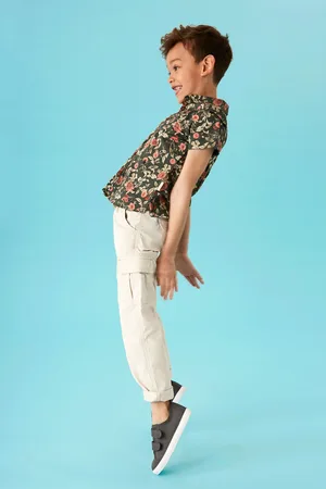 White Stuff Boys 100% Cotton Caleb Cargo Trousers