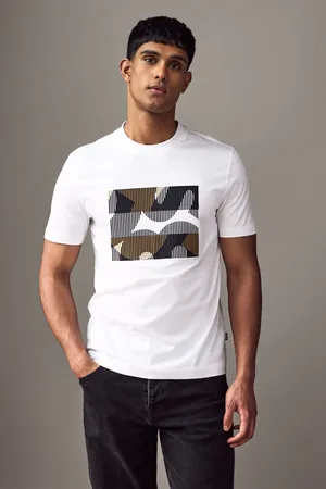 HUGO BOSS White Mercerised 100% Cotton T-Shirt XXL