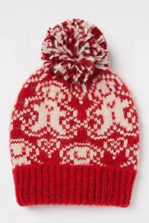 Fat Face Boys FatFace Gingerbread Beanie Hat