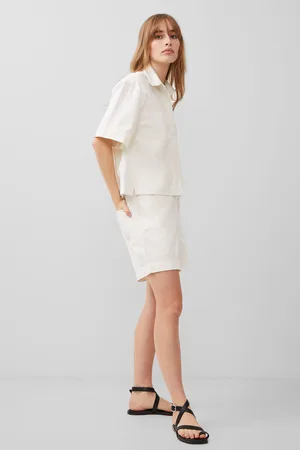 French Connection Womens Finley Denim Short Sleeve Shirt