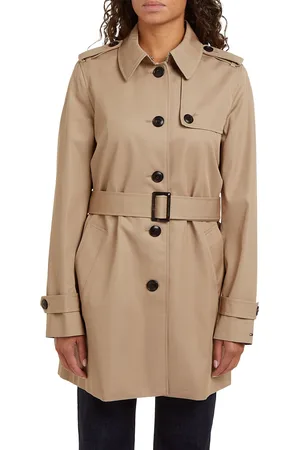 Tommy Hilfiger Womens Heritage Single Breasted Trench Coat