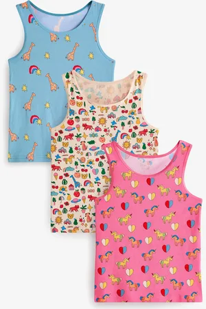 Next Girls /Blue Fairy Vests 3 Pack (1.5-16yrs)