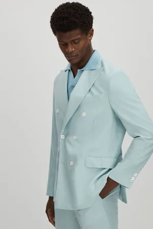 Oscar Jacobson Wool Double Breasted Blazer 36