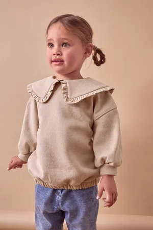 Next Girls Glitter Collar Sweatshirt (3mths-7yrs)