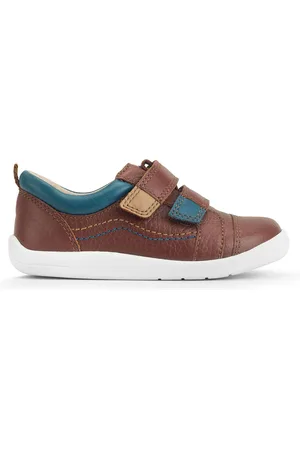 Start Rite Boys Start-Rite Playhouse Tan Leather Rip Tape Trainer Shoes