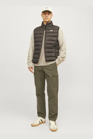 JACK & JONES Green Loose Fit Cargo Trousers 36W x 31L (UK 36 R)
