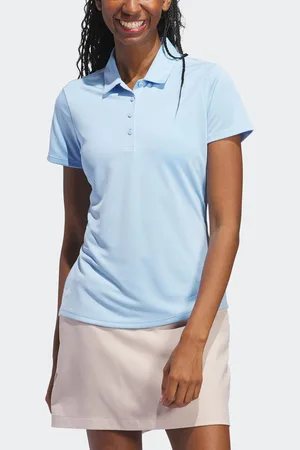adidas Womens Womens Solid Short Sleeve Polo Shirt