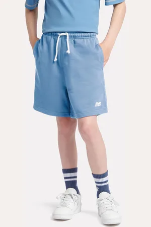 New Balance Kids French Terry Small Logo 100% Cotton Shorts 12