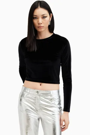 AllSaints Womens AllSaints Regina Velvet Top