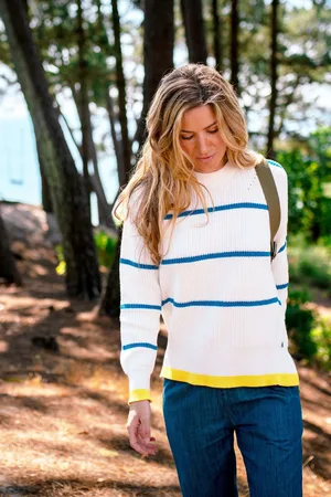 Brakeburn Womens Pop Stripe Knitted Jumper