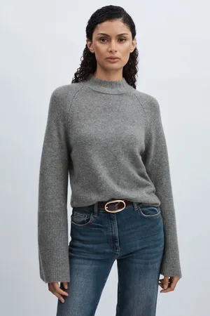 Paige Womens 100% Cashmere High-Neck Jumper