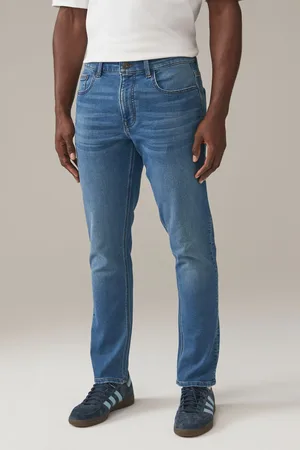 Next Mens Light Vintage Slim Fit Comfort Stretch Jeans