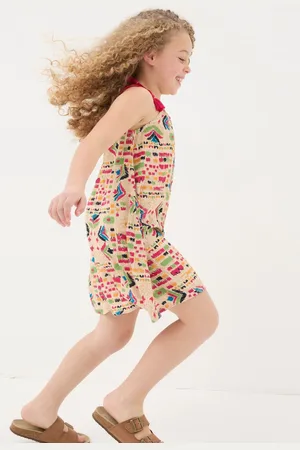 Fat Face Girls FatFace Hallie Trail Marks Swing Dress