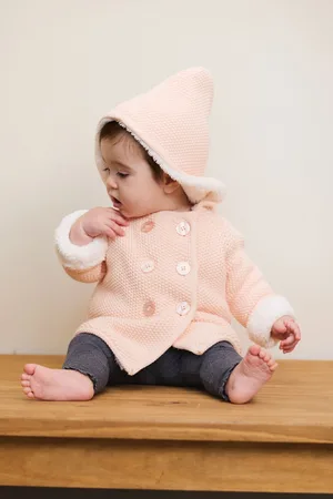 The Little Tailor Girls Baby Pixie Pram Coat