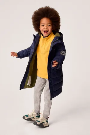 Crew Clothing Company Boys Crew Clothing Midweight Longline Puffer Coat