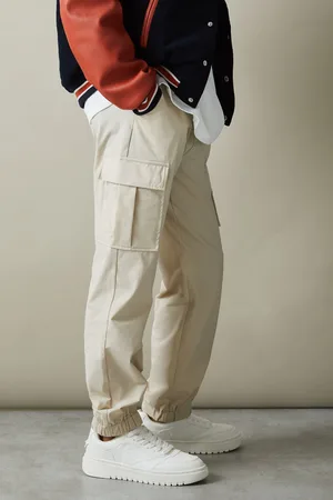 Reiss Boys Stone Lucian 9-14 yrs Technical Drawstring Cuffed Cargo Trousers