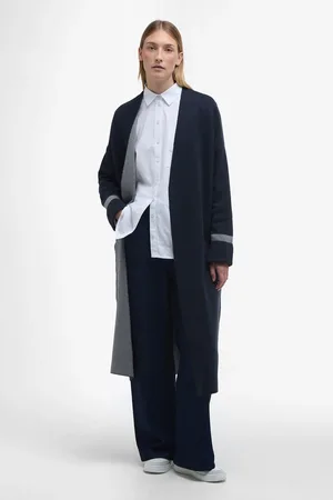 Barbour Womens Navy Coretta Longline Knitted Cardigan