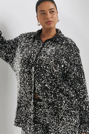 Simply Be Womens Sequin Shirt