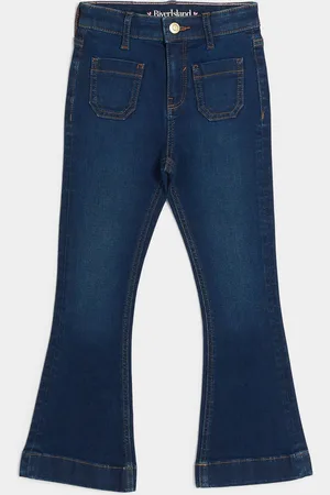 River Island Girls Girls Denim Pocket Flare Jeans