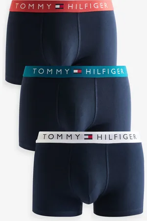 Tommy Hilfiger Mens Chrome Waistband Trunks 3 Pack