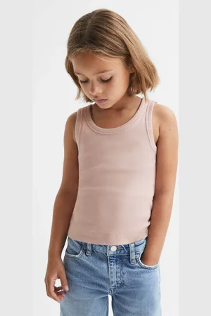 Reiss Girls Pale Violet 9-13 yrs Cotton Blend Ribbed Vest