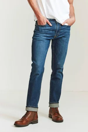 Fat Face Mens FatFace Slim Mid Wash Jeans