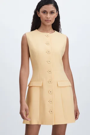 Anna Quan Button Through Mini Dress With Wool AU 12