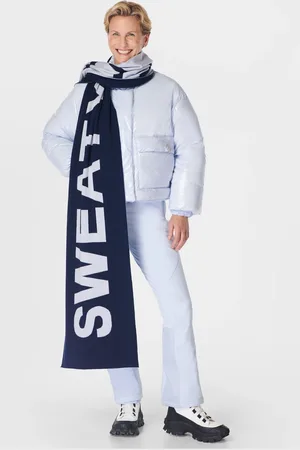 Sweaty Betty Blue Jacquard Scarf One