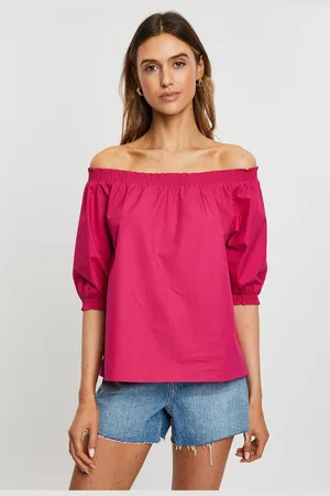Threadbare Womens Bardot Puff Sleeve Top